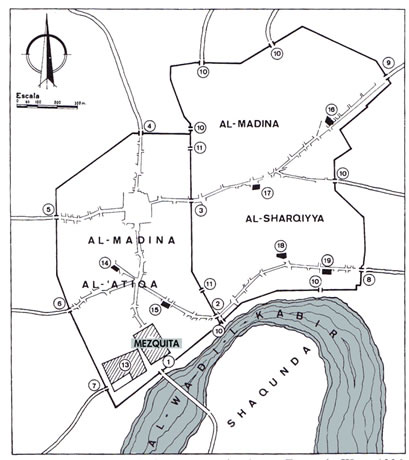 La Cordoue musulmane en 1236 quand elle a été conquise par Ferdinand III, d’après M. Ocaña Jiménez