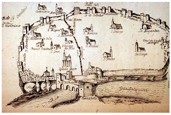 Córdoba in the eighteenth century. Vázquez Venegas collection. Archive of the Cathedral of Córdoba